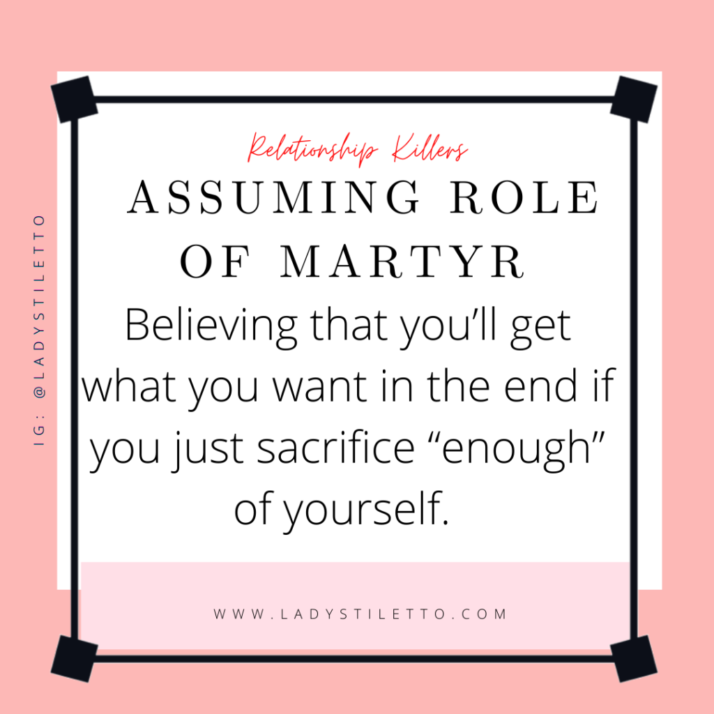 communication, role of martyr, limiting behaviors